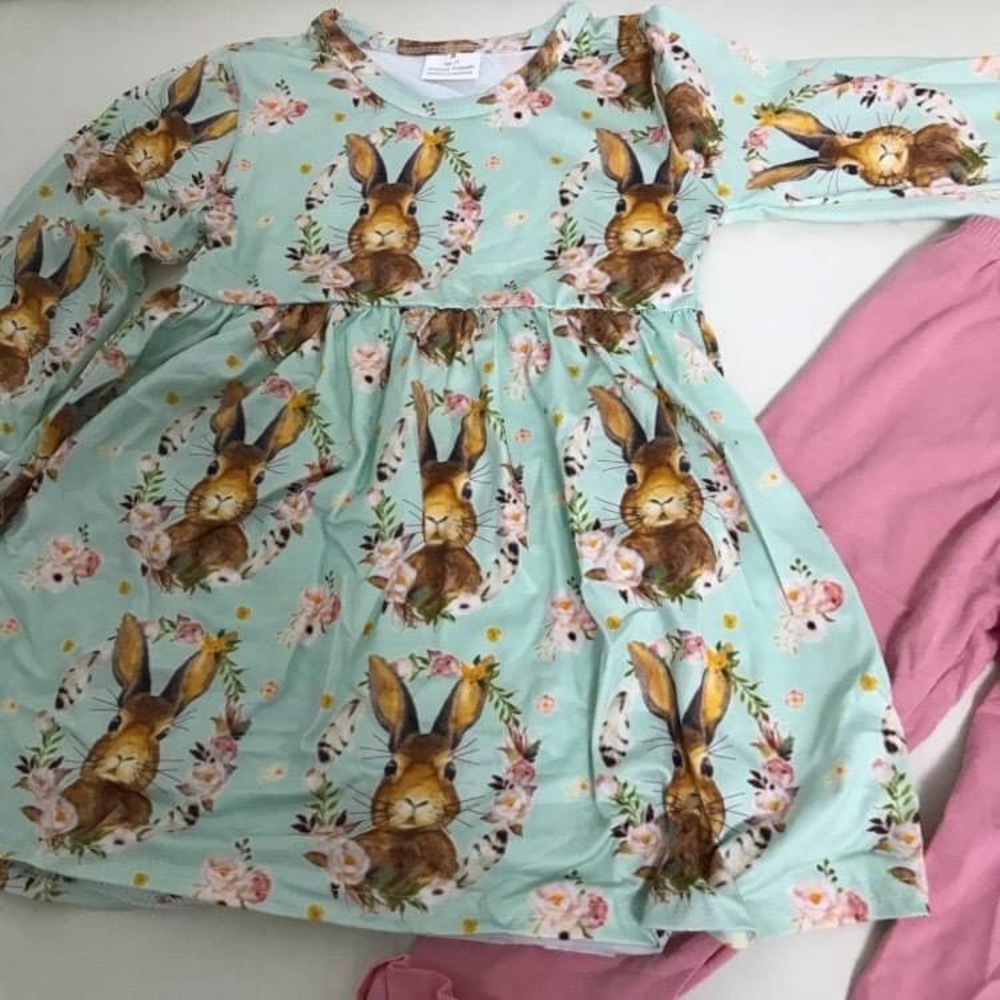 Eastern bunny 🐰 Cute Ruffle Pants Set - Picture 4 of 5